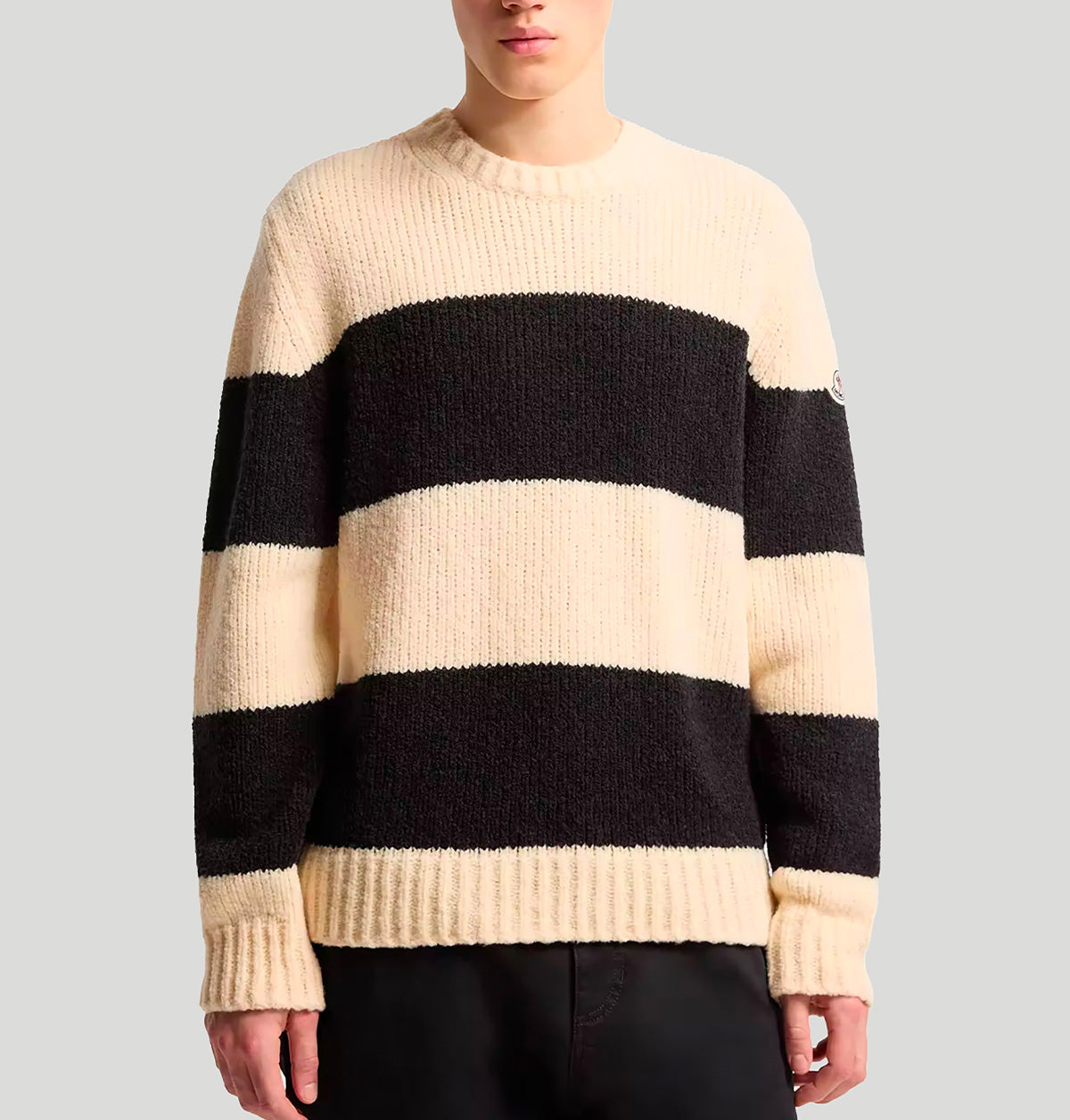 Pull rayé en laine L20919C00029 M7773P09 Moncler 