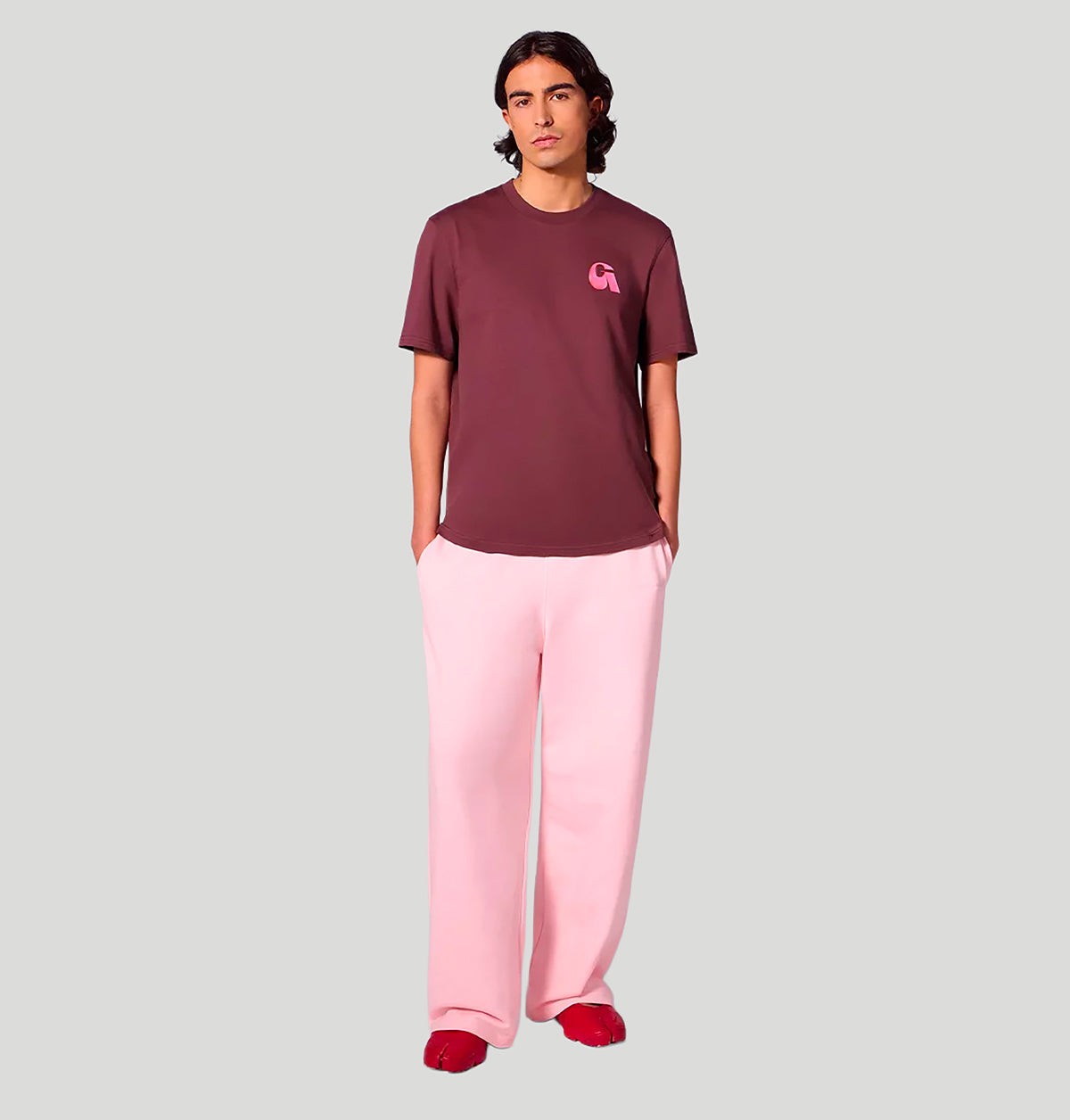 Gertrude Leonce Letter E26LEONCELETTER TEE SHIRTBORDEAUX gertrude 