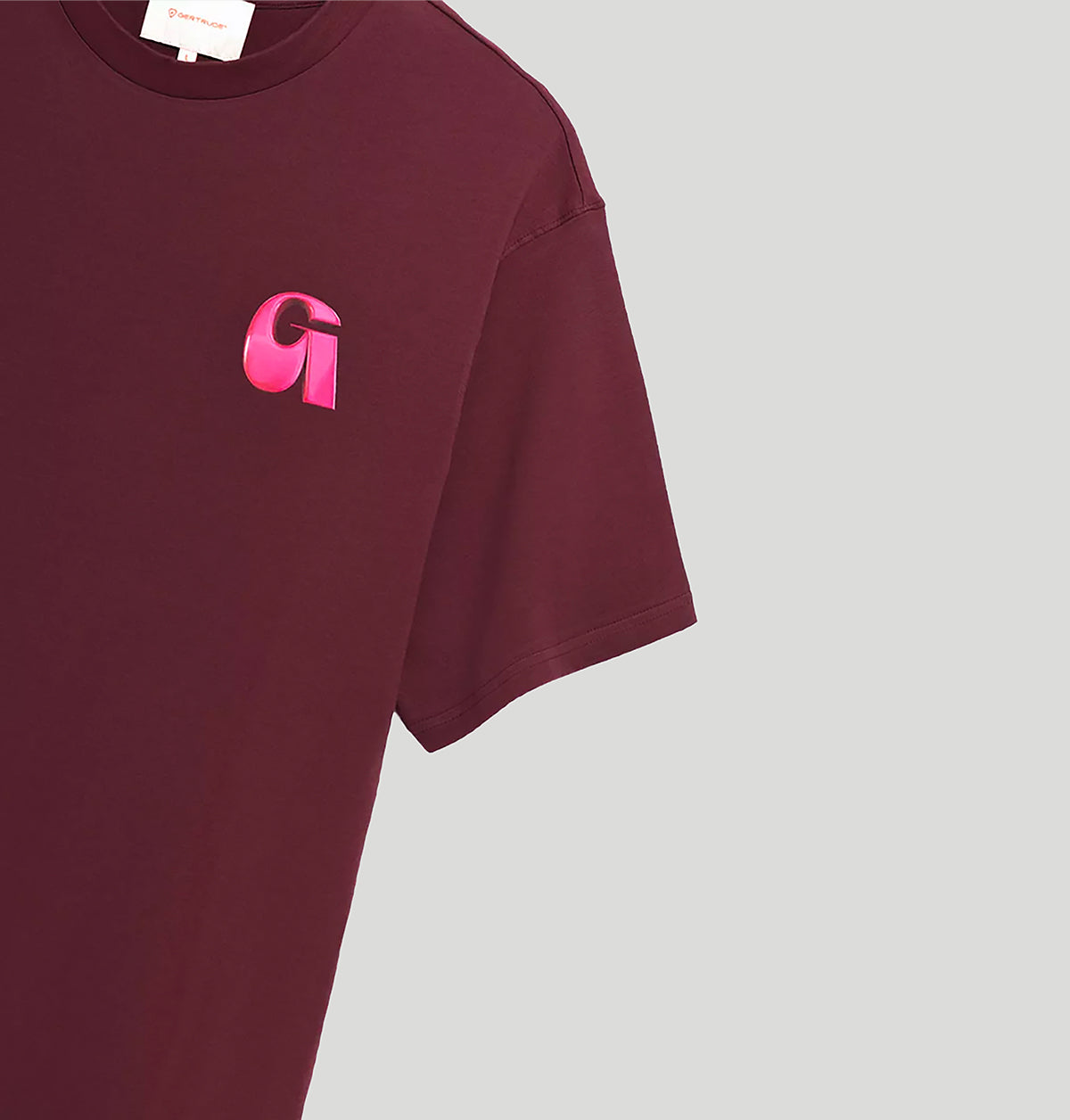 Gertrude Leonce Letter E26LEONCELETTER TEE SHIRTBORDEAUX gertrude 