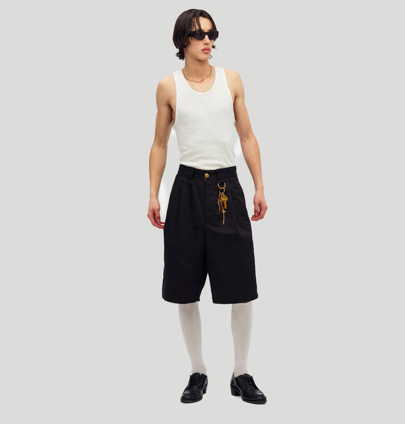 Willy Chavarria Borracho Short WCBTM0053 001BLACK willy chavarria 