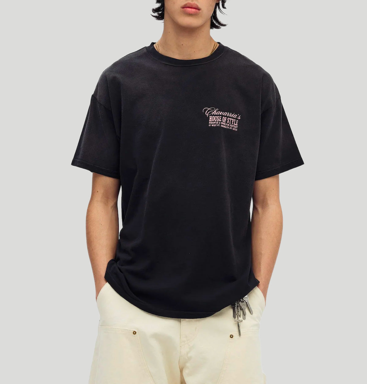 Willy Chavarria House Of Style Easy Tee WCJSY0175 001BLACK willy chavarria 