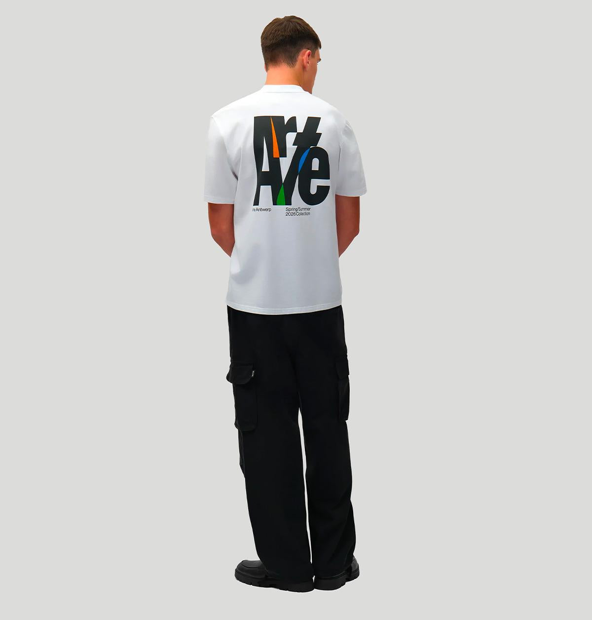 Arte Big Logo Back SS26141T WHITE100 arte 