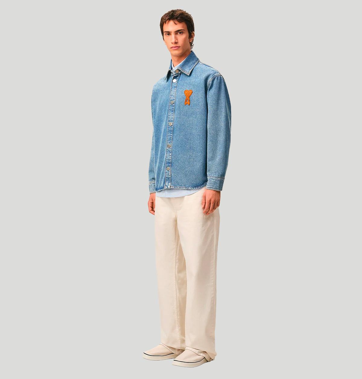 Ami Ami Paris Relaxed Denim Jacket UJK897 DE0046480 ami 