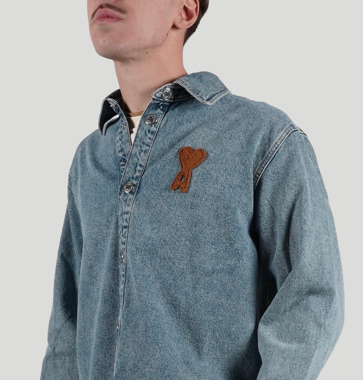 Ami Ami Paris Relaxed Denim Jacket UJK897 DE0046480 ami 