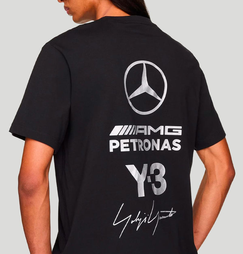 Y-3 Mercedes Logo Stack Short Sleeve Tee KR2373 BLACKBLACK Y-3 