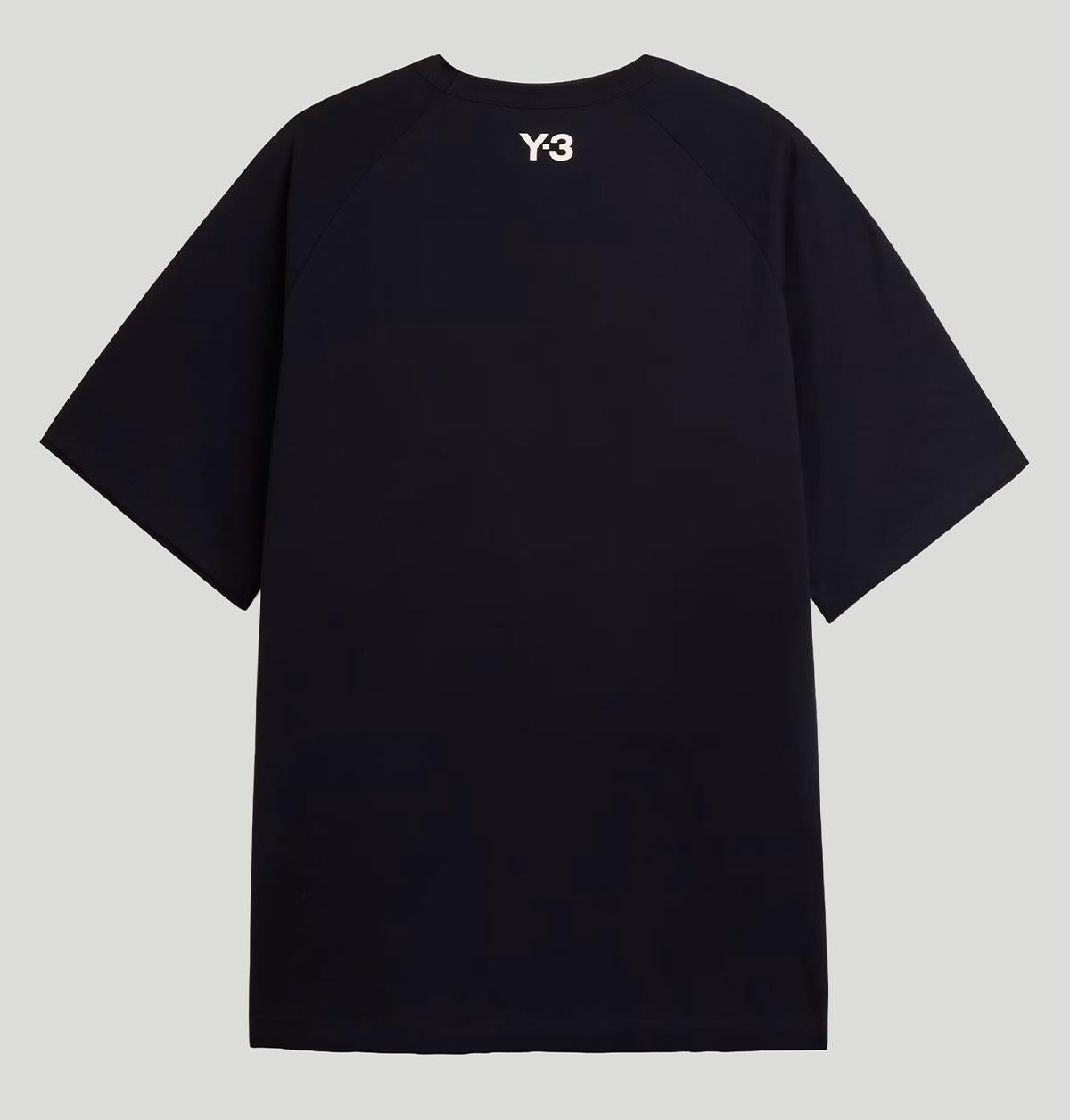 Y3 Raw Edge 3 Stripes Short Sleeve Tee KQ9793 RE 3S SS TEEBLACK Y-3 