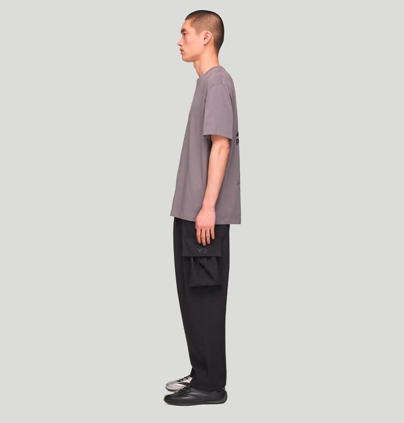 Y-3 Mercedes Logo Stack Short Sleeve Tee KS4838 GRANITGRANIT Y-3 