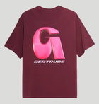 Gertrude Leonce Letter E26LEONCELETTER TEE SHIRTBORDEAUX gertrude 