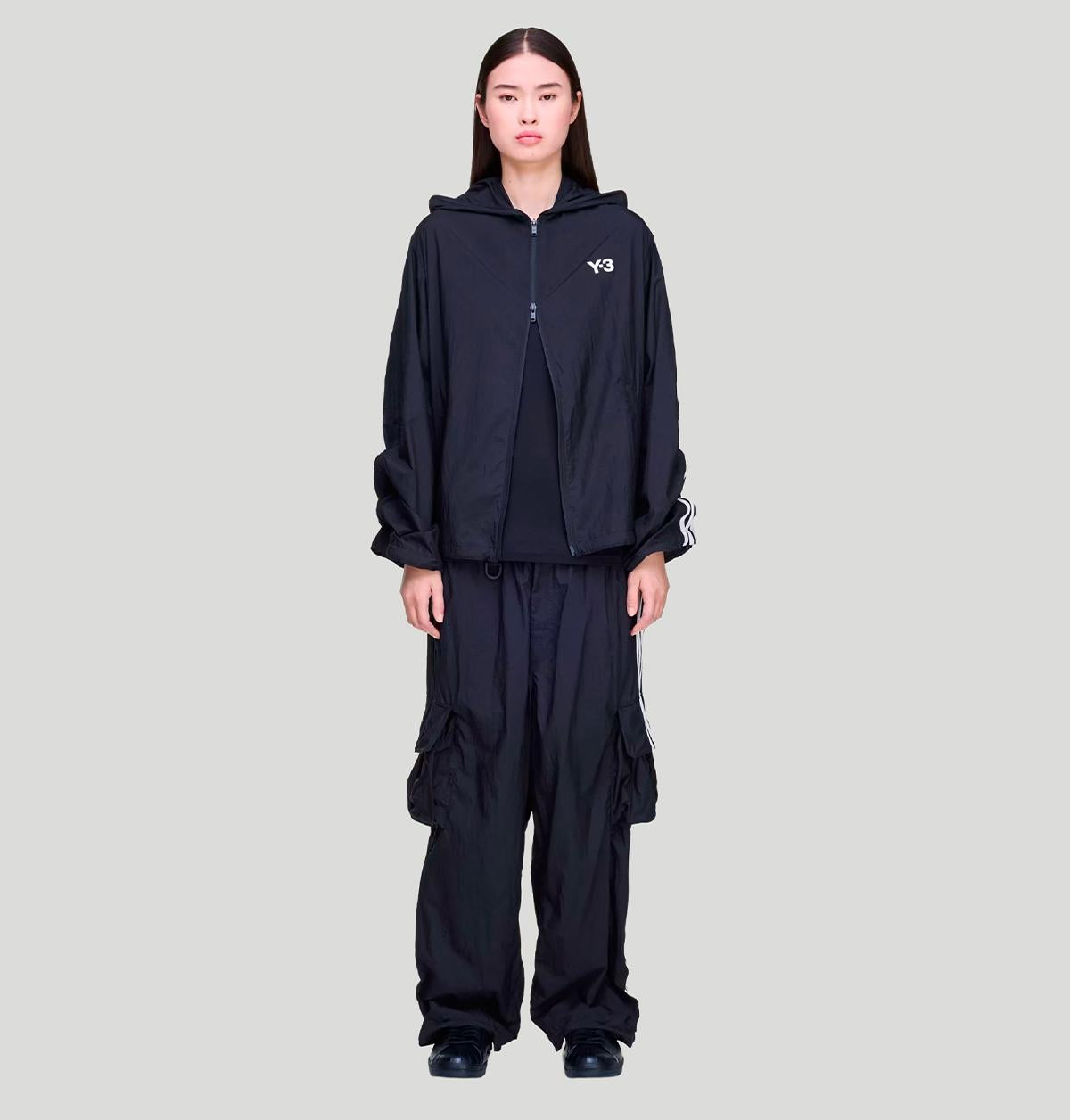 Y3 Nylon Wired 3 Stripes Track Top KF1085 NYL WIRE 3S TTBLACK Y-3 