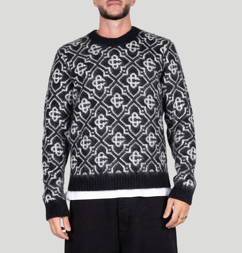 Casablanca Mohair Monogram Jumper MPF25KW 100402 Casablanca 