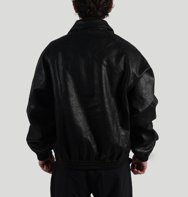 Arte Basic Leather Jacket AW25251 1BLACK arte 