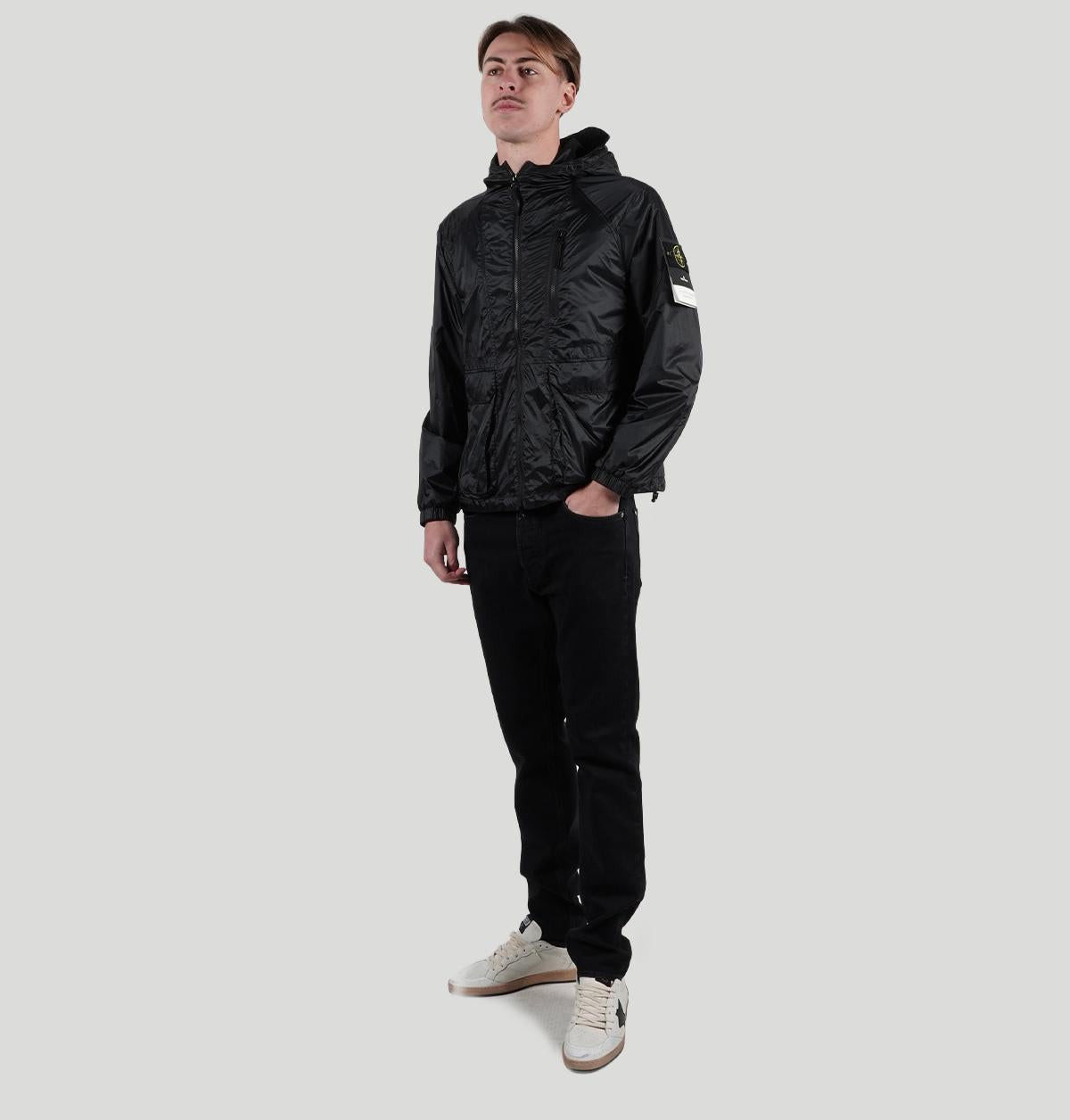 Stone Island Hooded Jacket In Nylon Metal Econyl L1S154100057 S0163V0020 stone island 