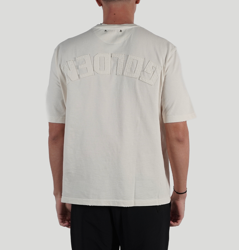 Golden Goose Aged White With Reverse Logo On The Back GUP01873 P00157611560 golden goose 