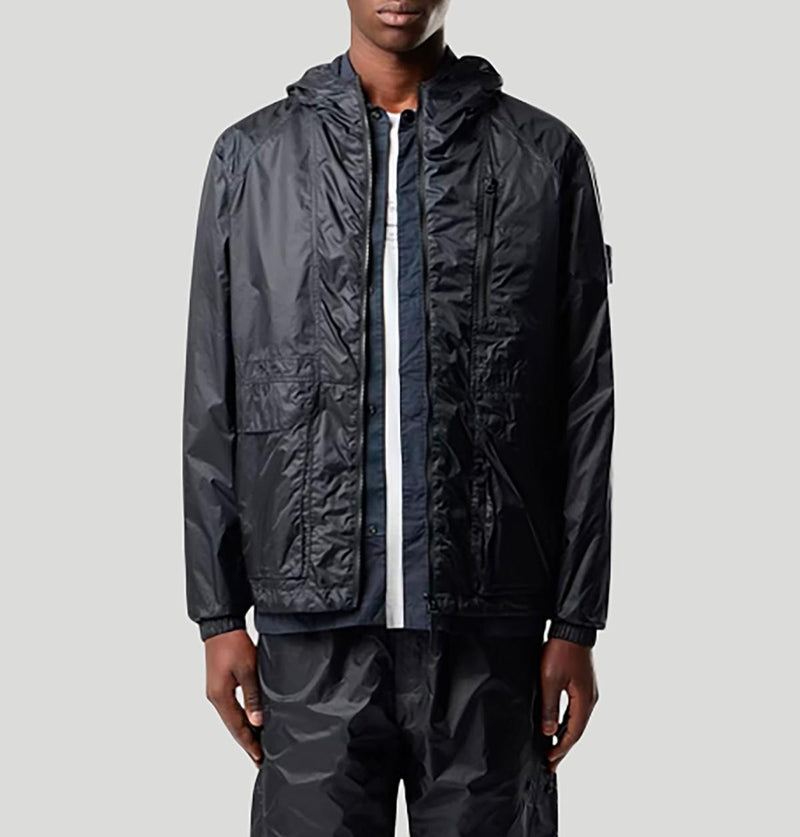 Stone Island Hooded Jacket In Nylon Metal Econyl L1S154100057 S0163V0020 stone island 