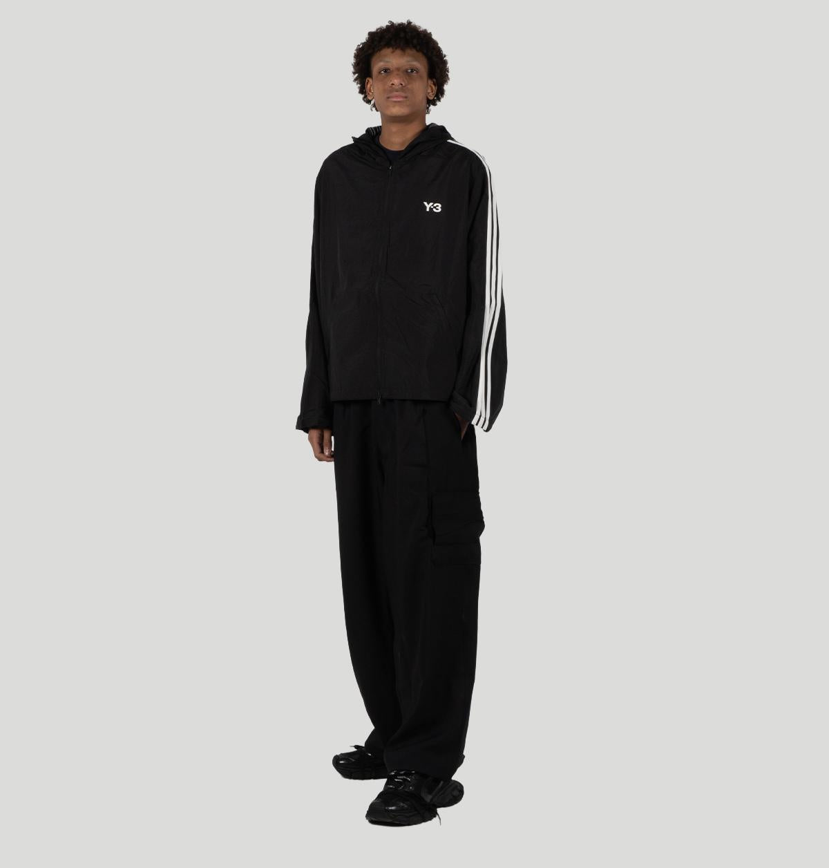 Y3 Nylon Wired 3 Stripes Track Top KF1085 NYL WIRE 3S TTBLACK Y-3 
