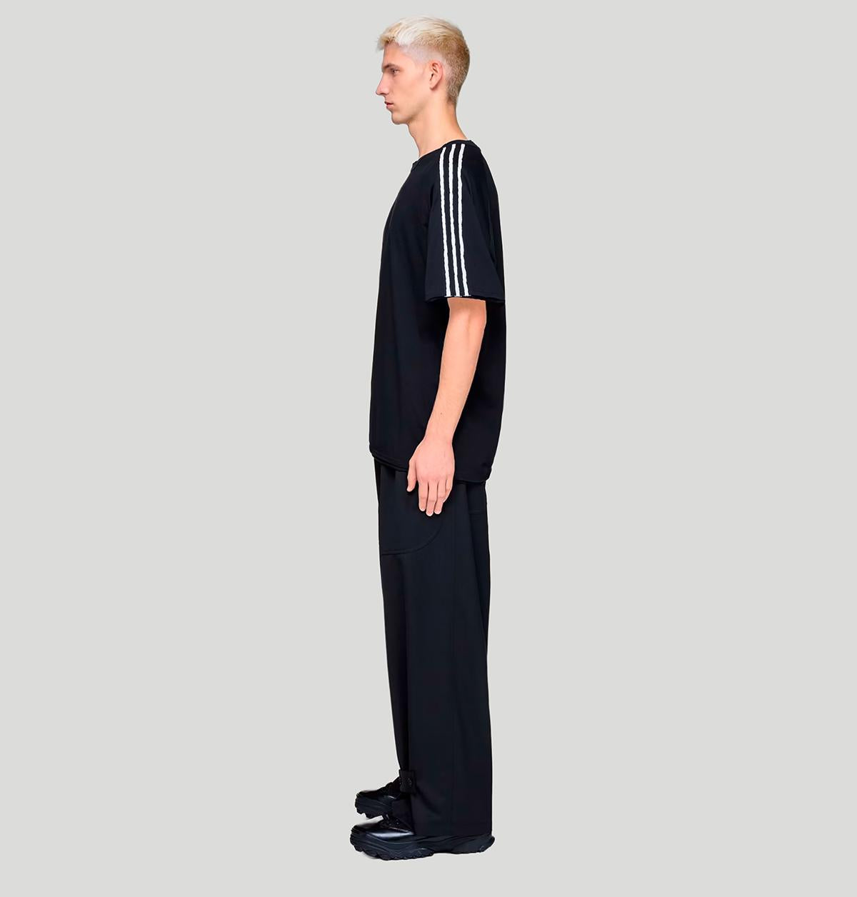 Y3 Raw Edge 3 Stripes Short Sleeve Tee KQ9793 RE 3S SS TEEBLACK Y-3 