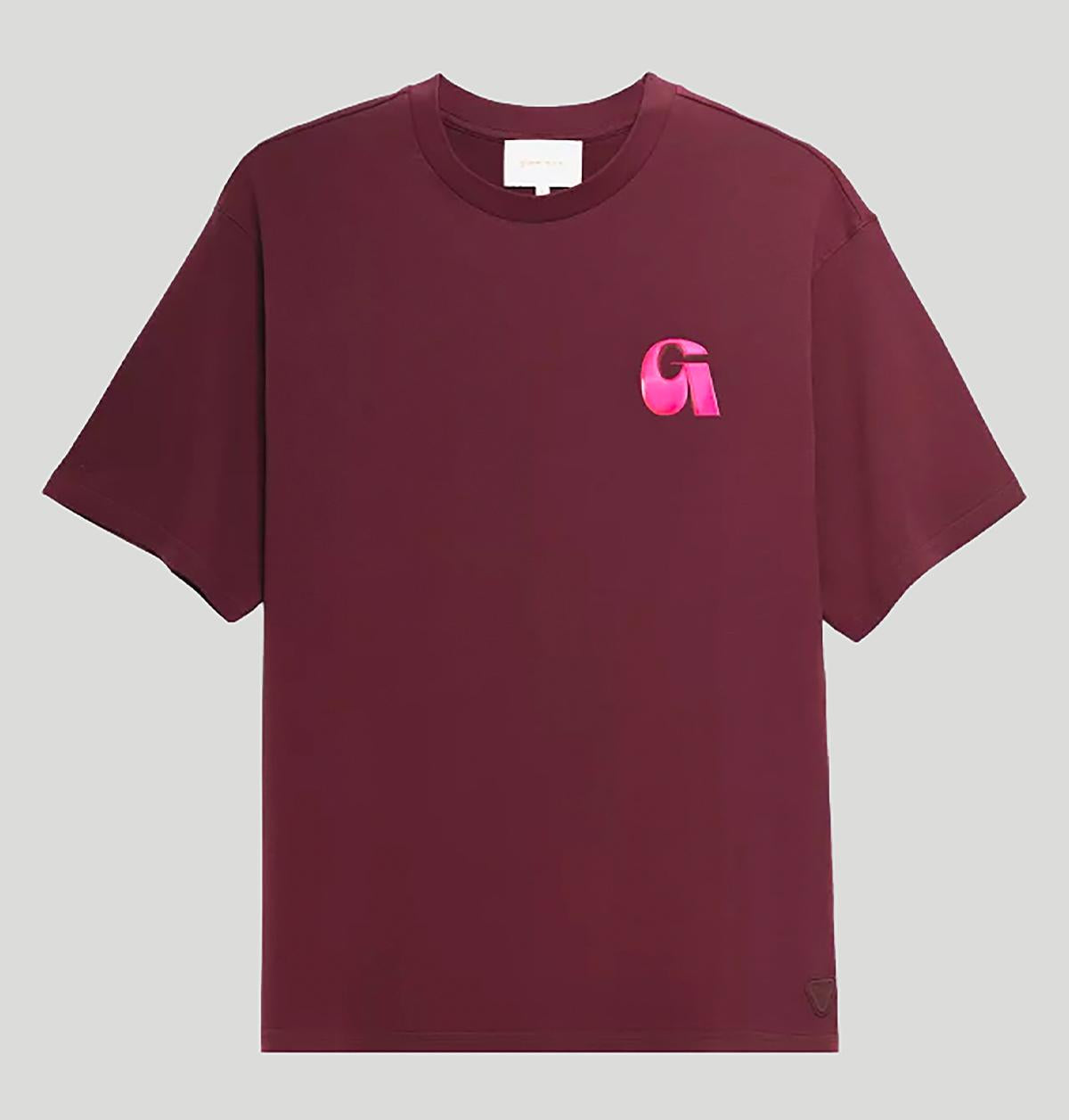 Gertrude Leonce Letter E26LEONCELETTER TEE SHIRTBORDEAUX gertrude 