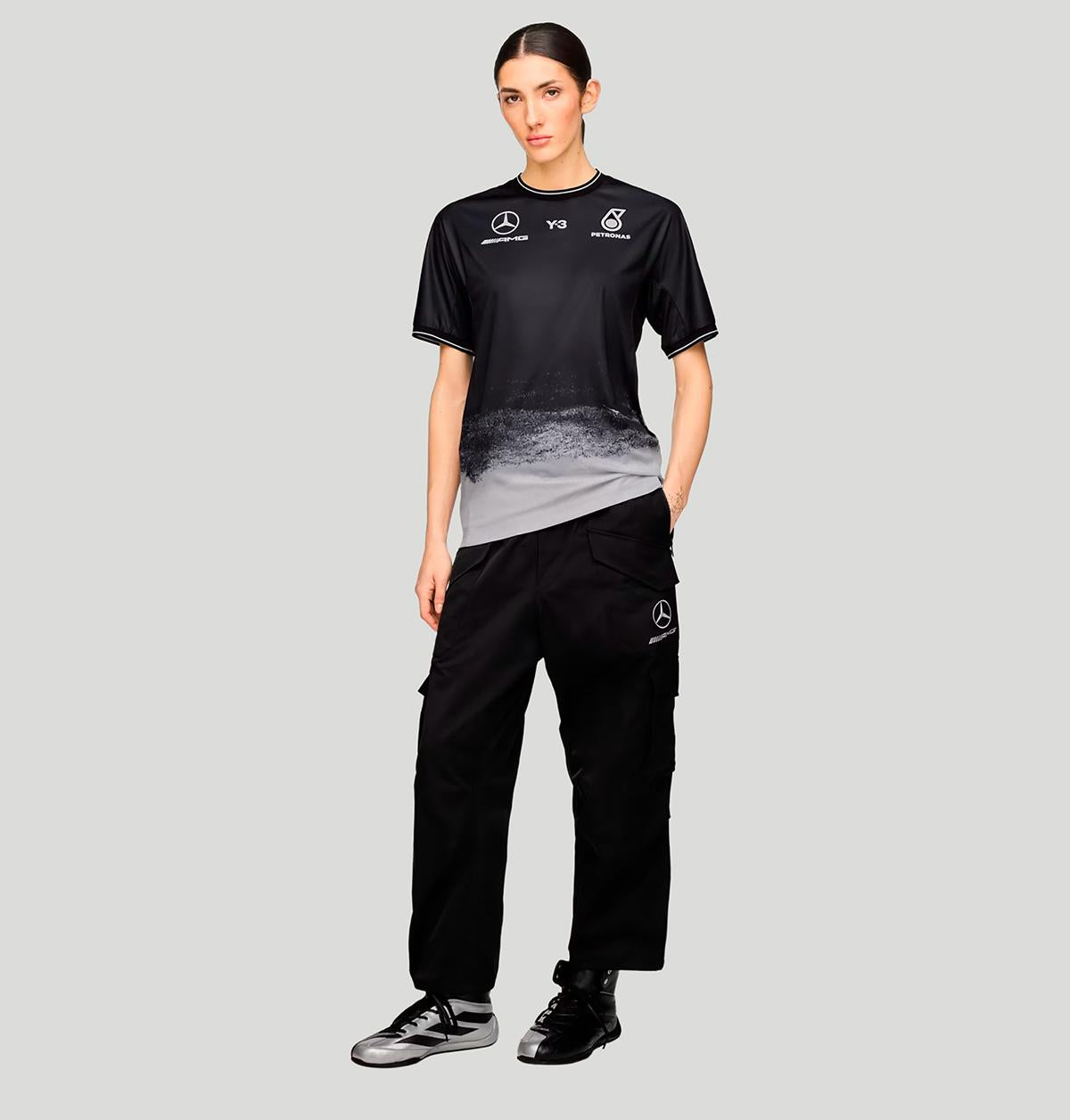 Y-3 Mercedes Team Mechanics Short Sleeve Jersey KR2341 BLACKBLACK Y-3 