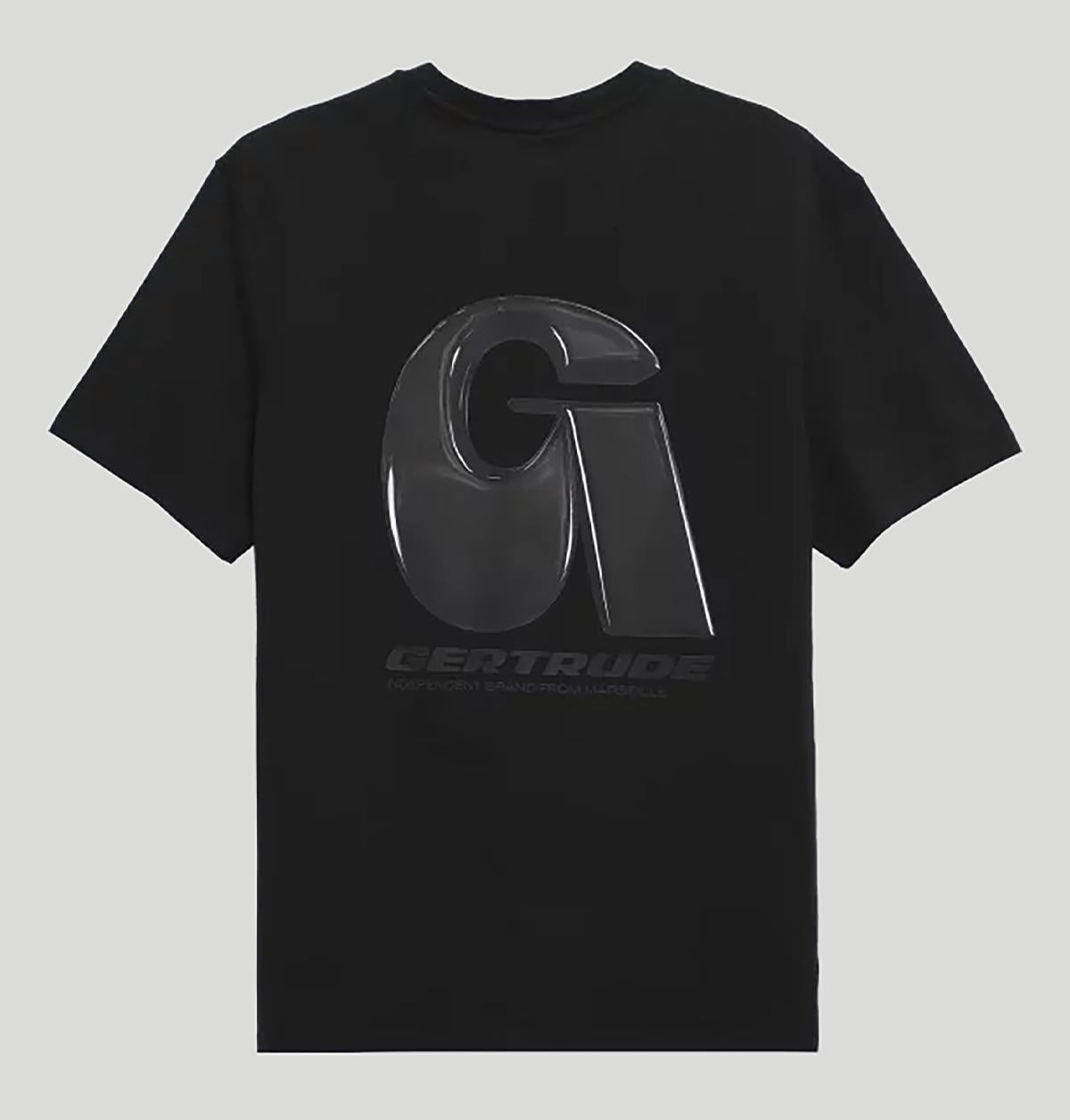 Gertrude Leonce Letter E26LEONCELETTER TEE SHIRTBLACK gertrude 