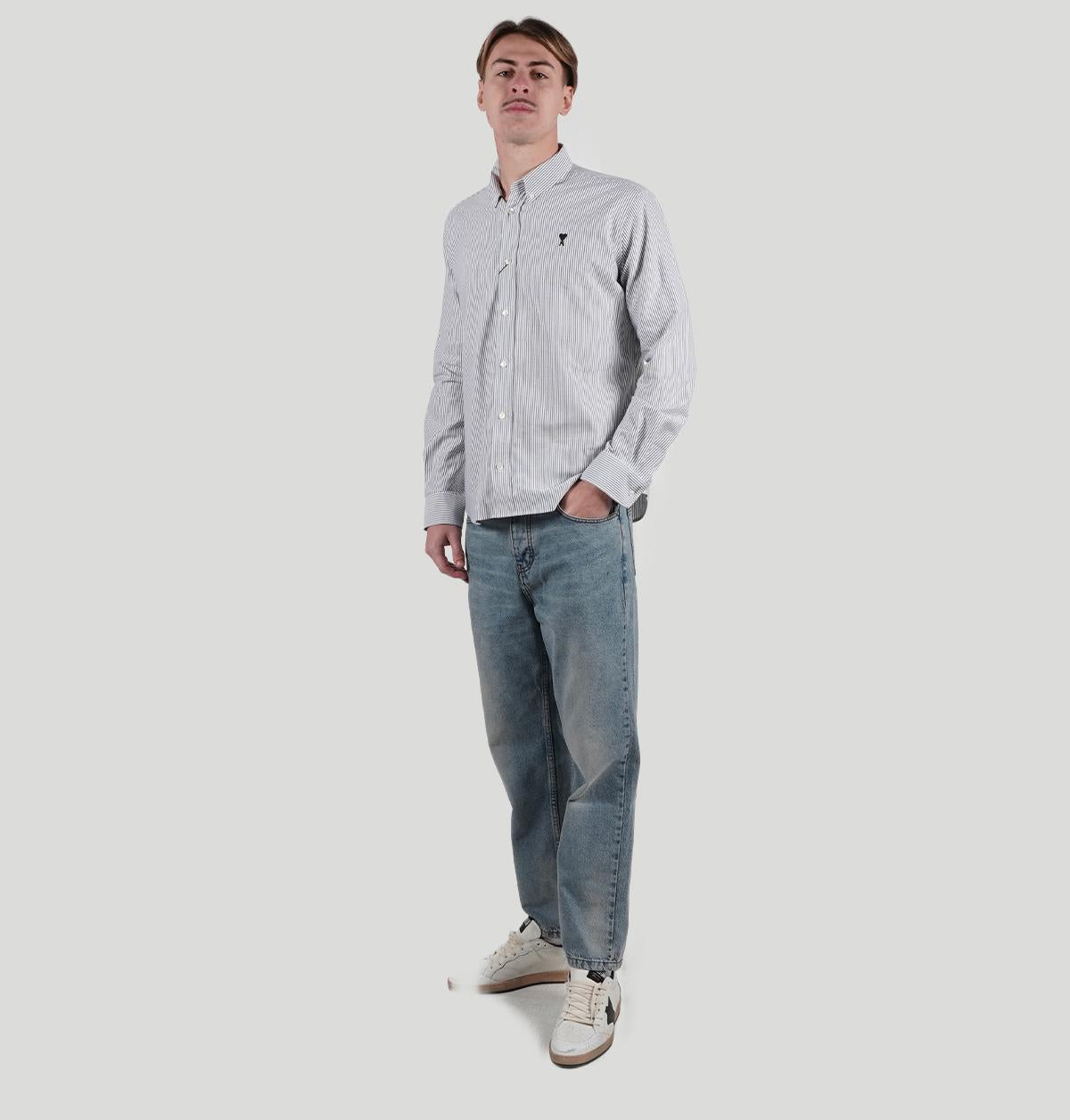 Ami Ami Paris Relaxed Fit Button-Down Shirt HSH763 CO0087039 ami 
