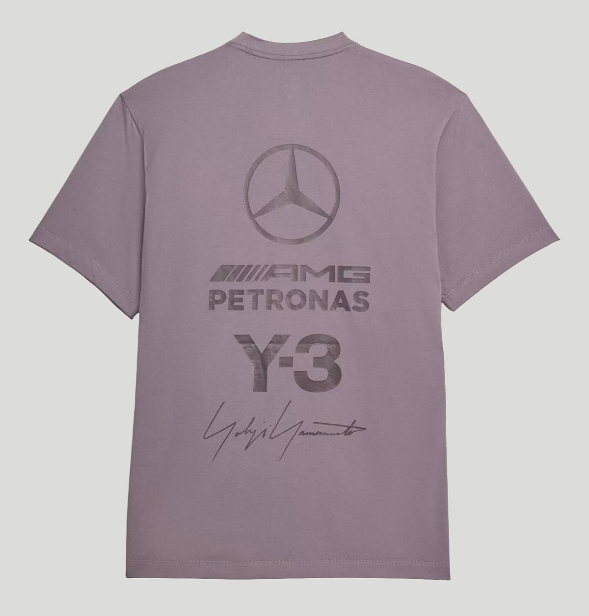 Y-3 Mercedes Logo Stack Short Sleeve Tee KS4838 GRANITGRANIT Y-3 