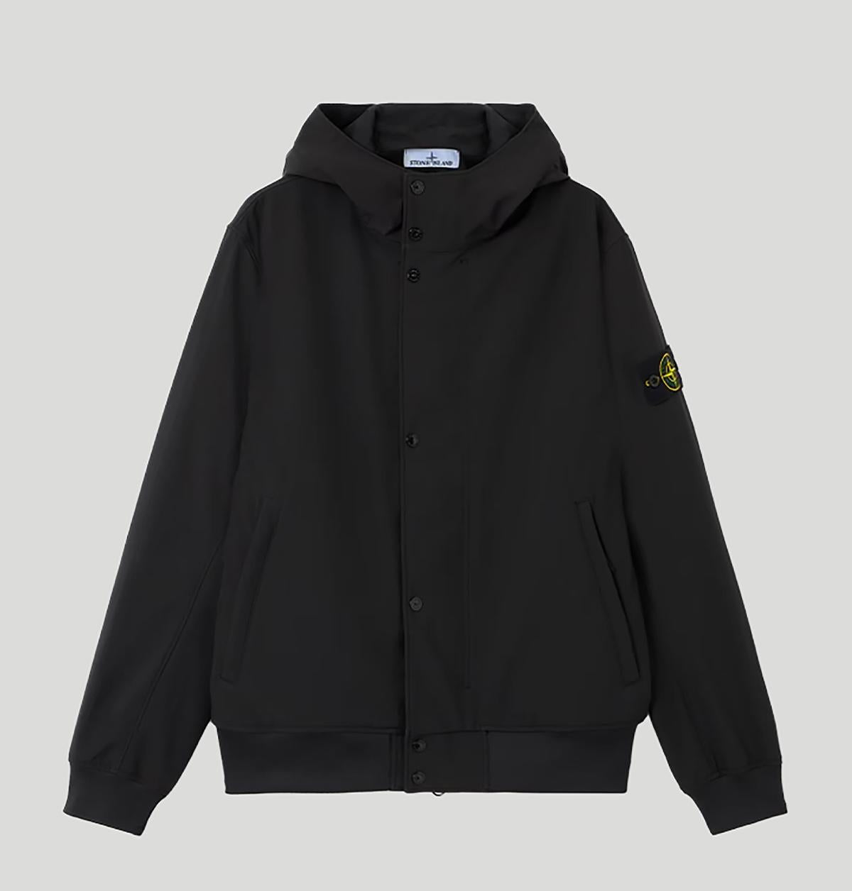 Stone Island Light Soft Shell-R E.dye® Technology In Recycled Polyester L1S154100118 S0A22V0029 stone island 