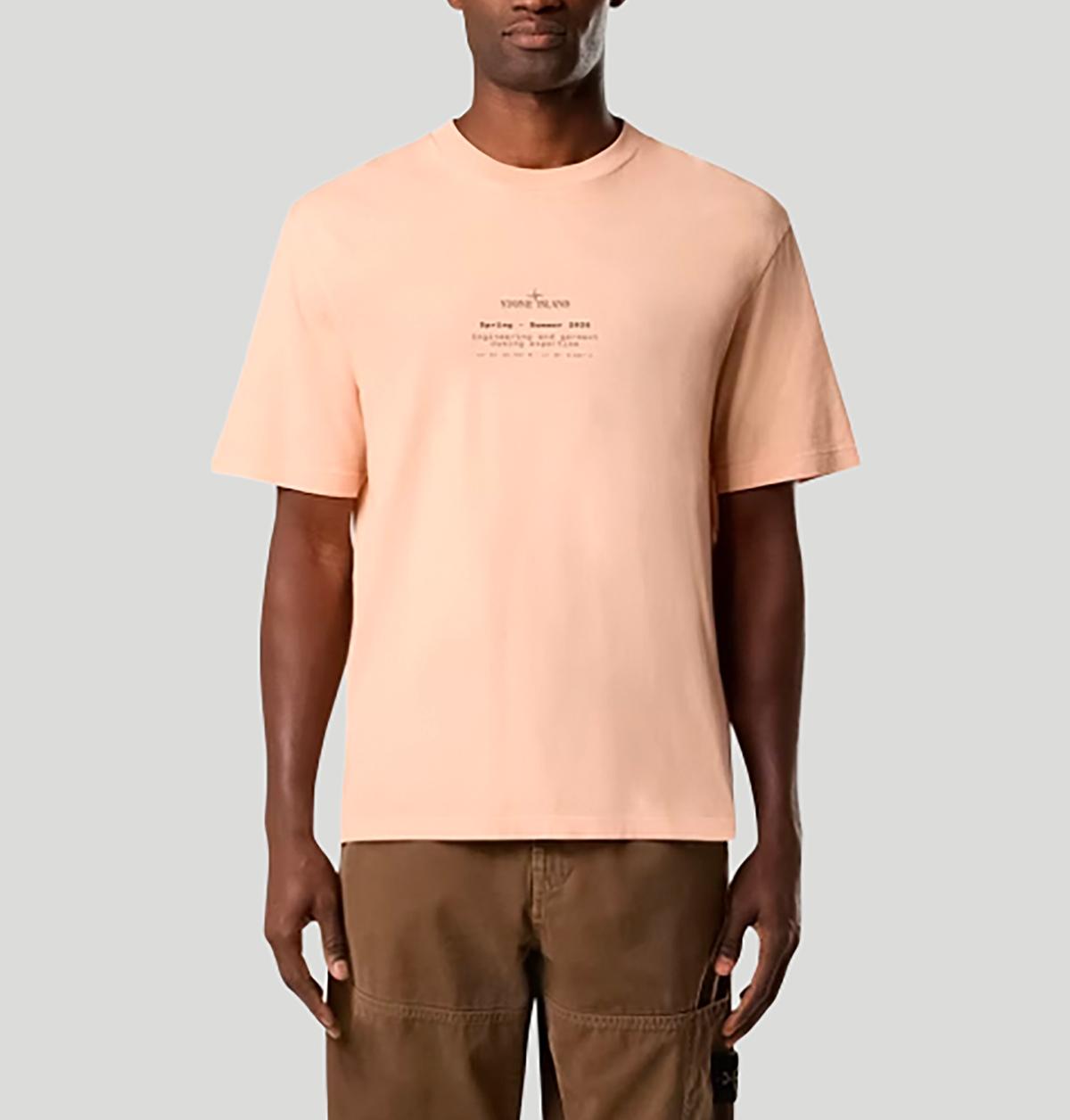 Stone Island Regular-Fit Short-Sleeve T-Shirt With Stone Print L1S152100001 S0285V008E stone island 