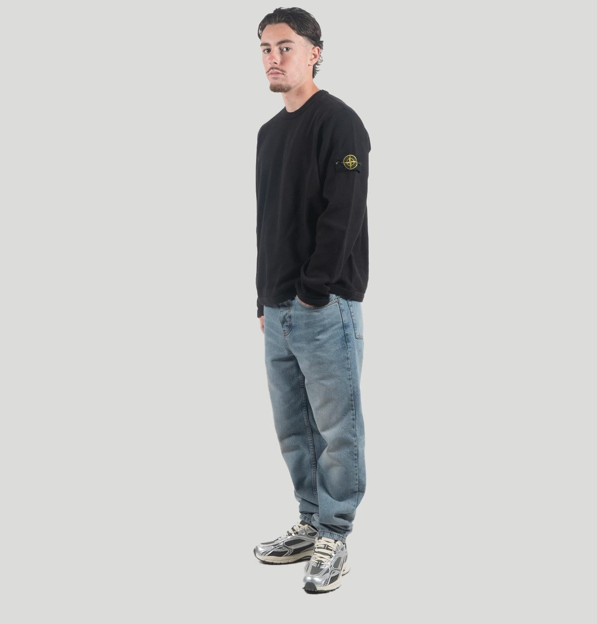 Stone Island Crewneck Sweatshirt In Organic Cotton Fleece L1S156100011 S0297V0029 stone island 