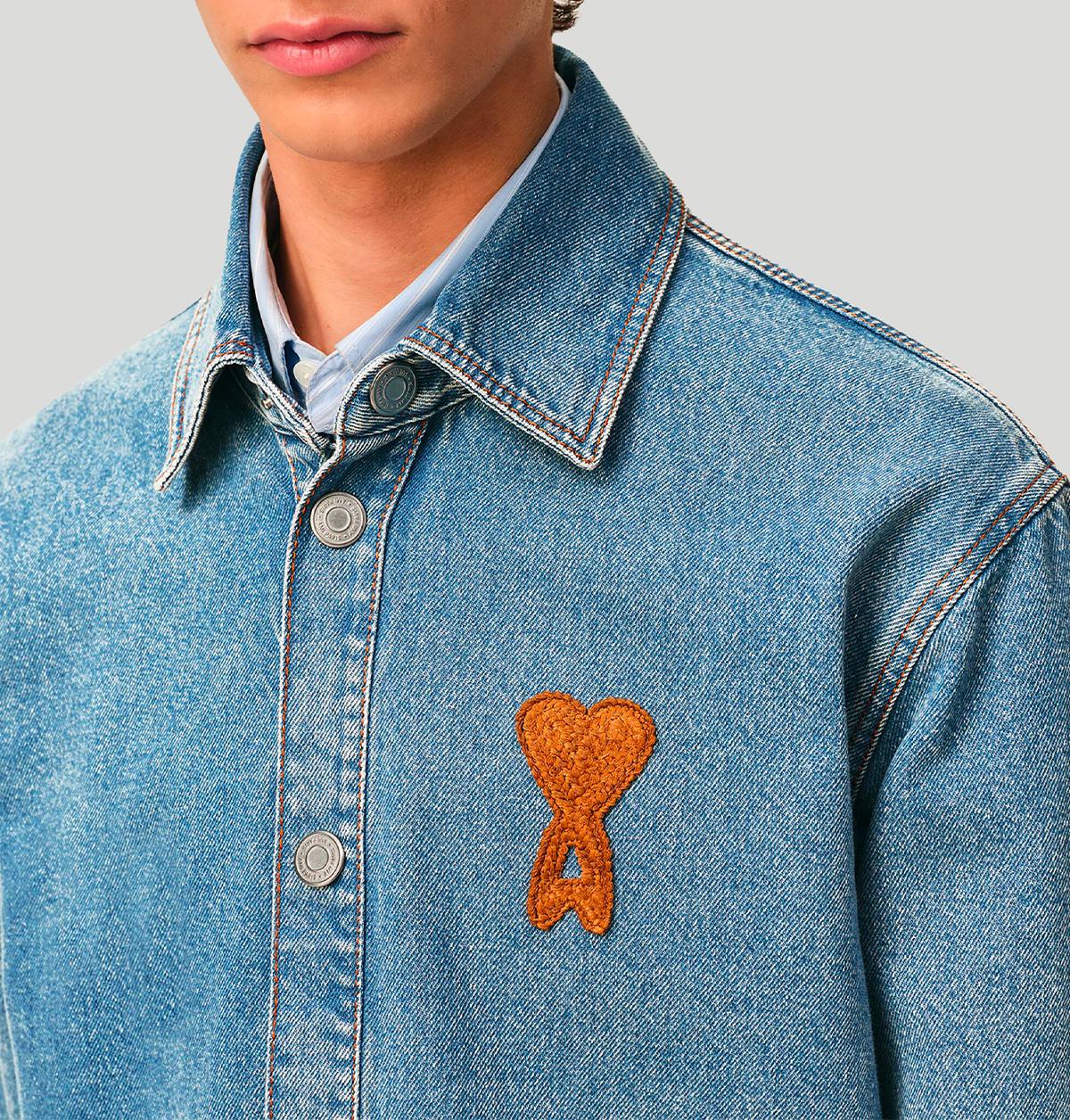 Ami Ami Paris Relaxed Denim Jacket UJK897 DE0046480 ami 