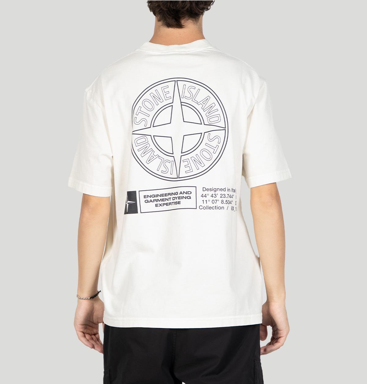 Stone Island Ivory Jersey Printed K2S152100037 S0241V0093 stone island 
