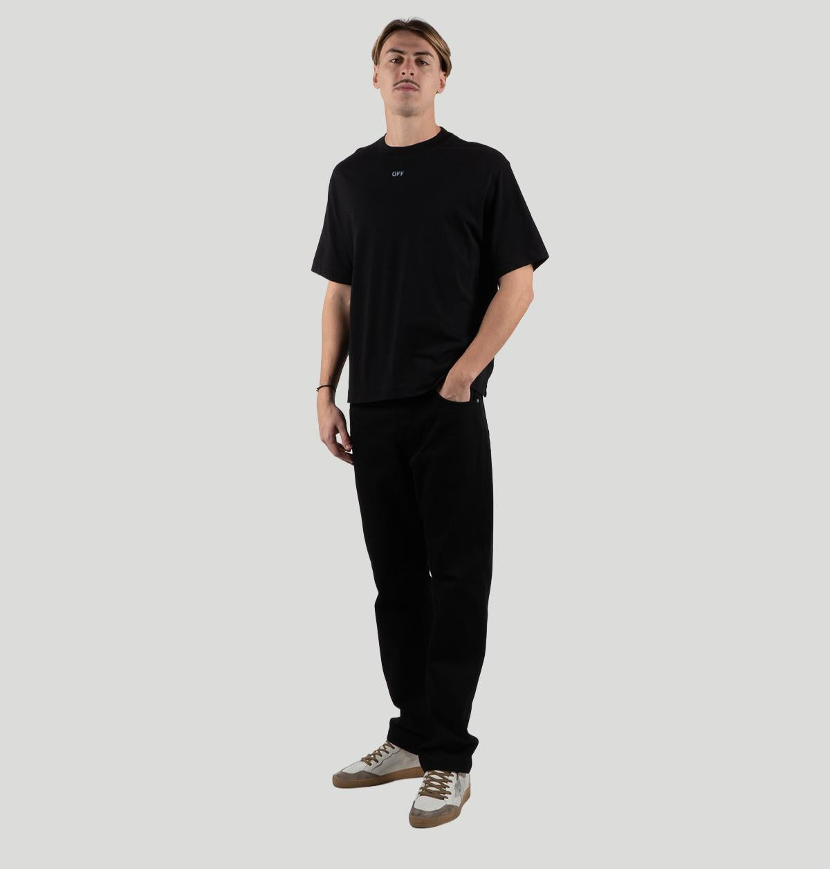 Off-White Stencil Arrow Skate S/S OMAA120F25JER00D 1041BLACK/CL Off white 