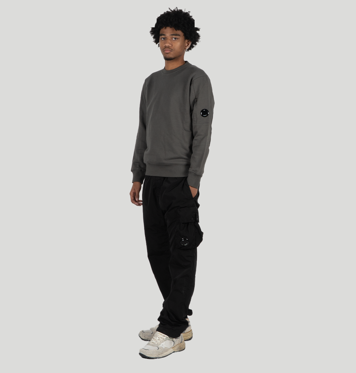 Cp Company Diagonal Raised Fleece Crewneck Lens 20CMSS713A 005086W921 C P company 