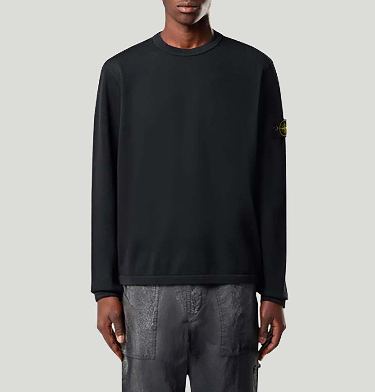Stone Island Crewneck Sweatshirt In Organic Cotton Fleece L1S156100011 S0297V0029 stone island 