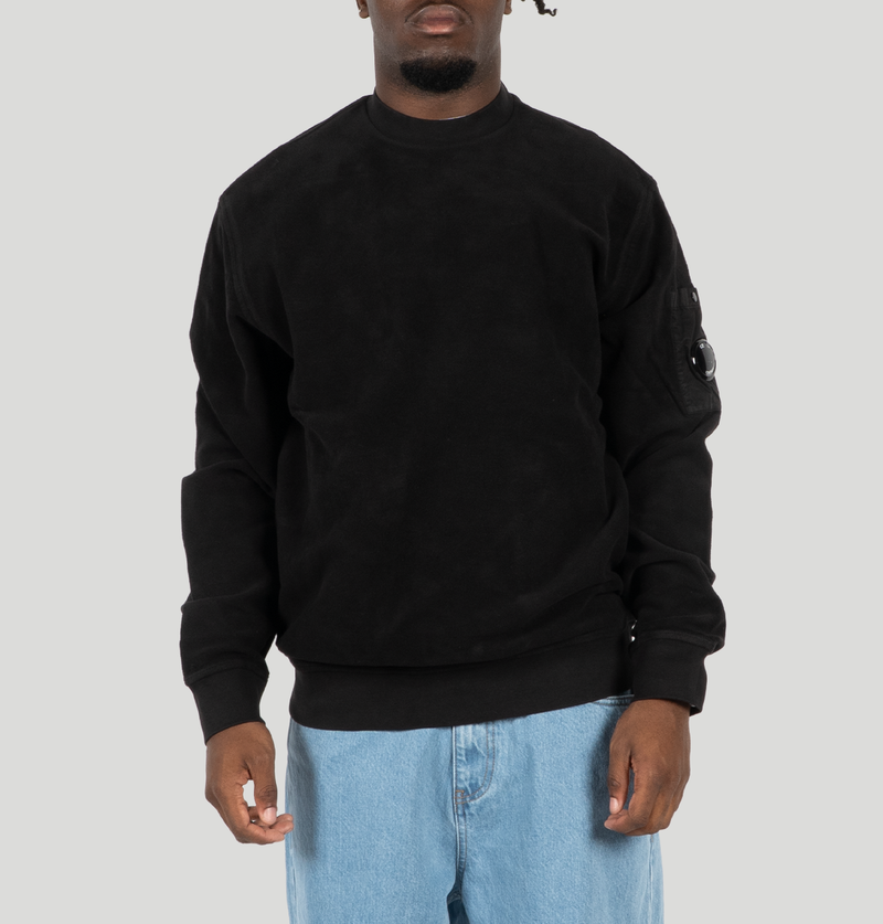 C.P. Company Brushed Emerized Diagonal Fleece Crewneck 19CMSS249A 006614G999 C P company 