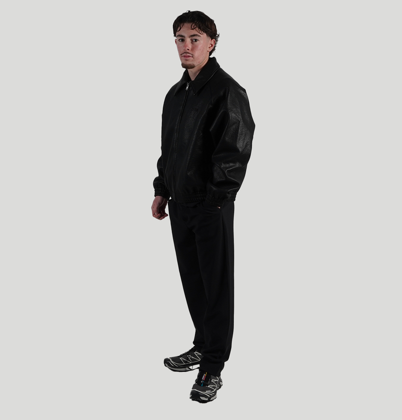 Arte Basic Leather Jacket AW25251 1BLACK arte 