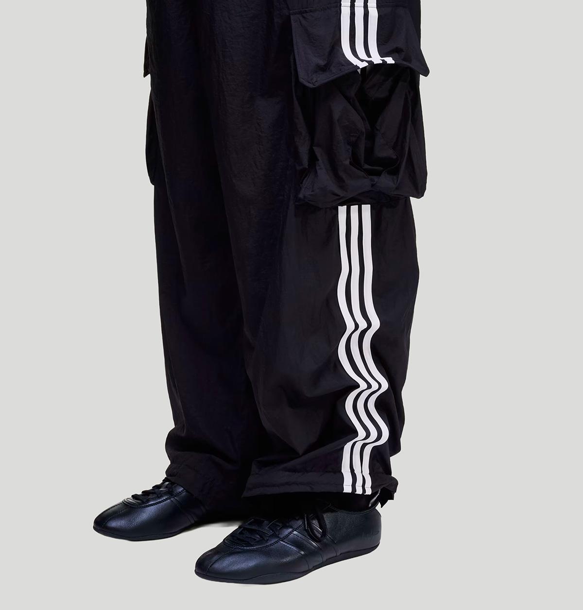 Y3 Nylon Wired 3 Stripes Cargo Pants KF1087 NYL WRE 3S CARGBLACK Y-3 