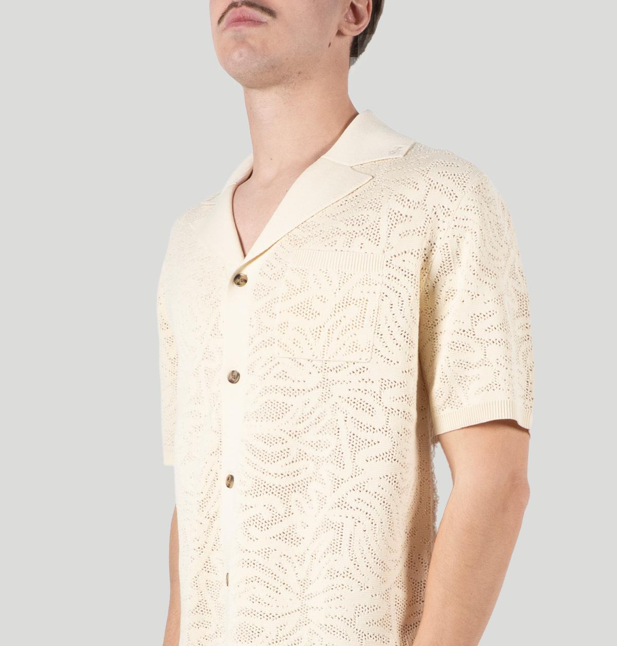 Drole De Monsieur Chemise Maille Dentelle CA174 CO293OW drole de monsieur 