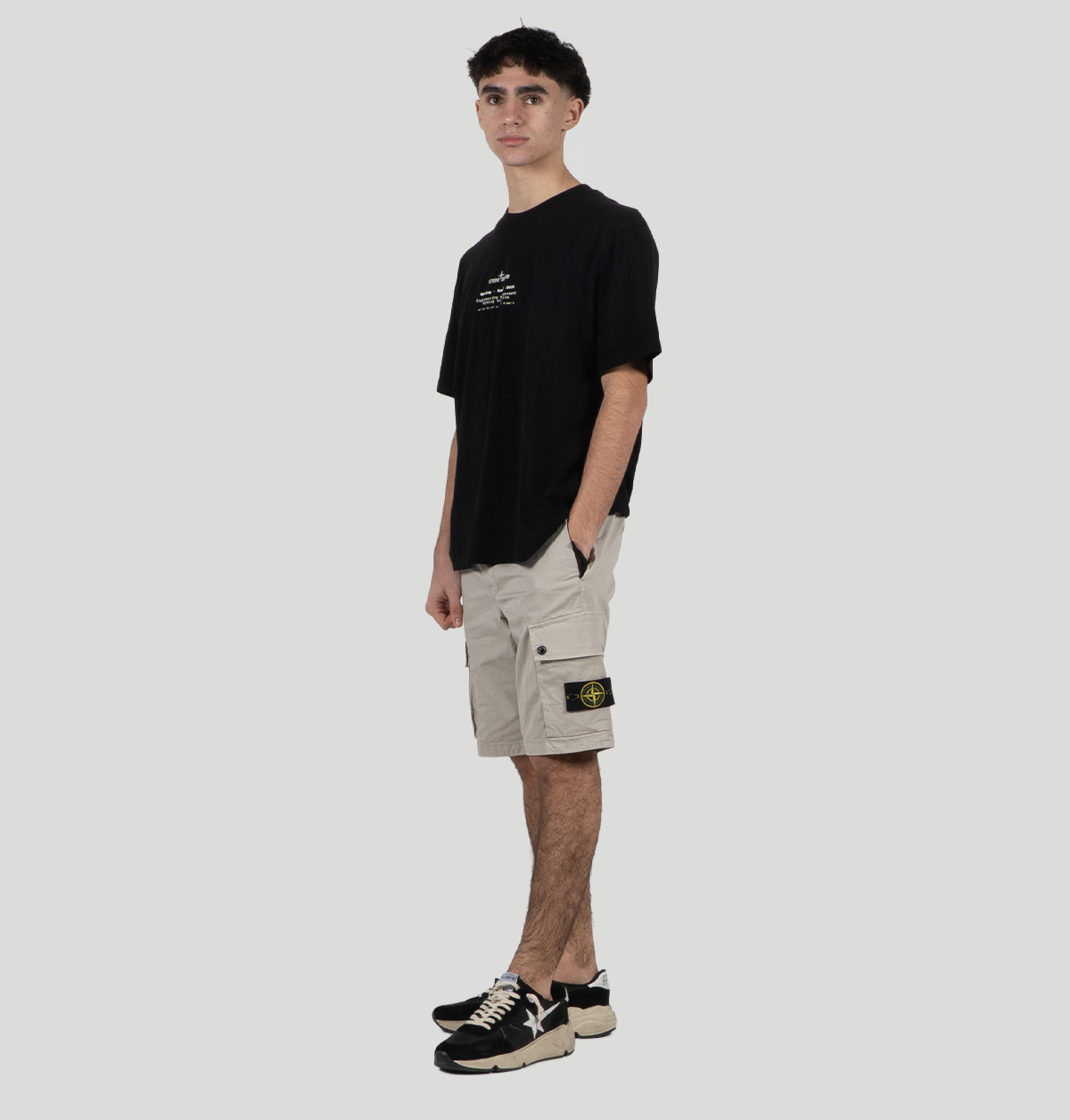 Stone Island Bermuda Shorts With Logo<BR/> L1S15L100019 S0A10V0061 stone island 