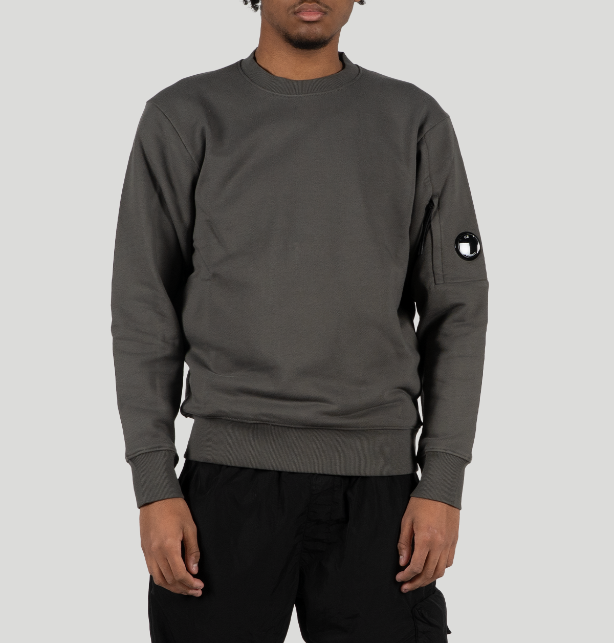 Cp Company Diagonal Raised Fleece Crewneck Lens 20CMSS713A 005086W921 C P company 