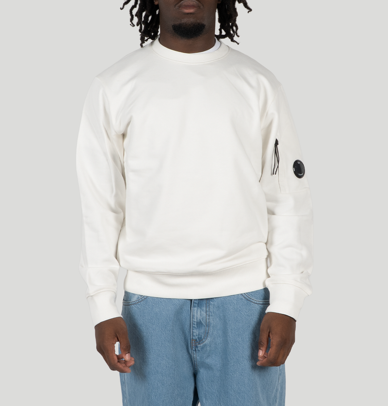 C.P. COMPANY Diagonal Raised Fleece Crewneck Lens RCCMSS713A 005086W103 C P company 