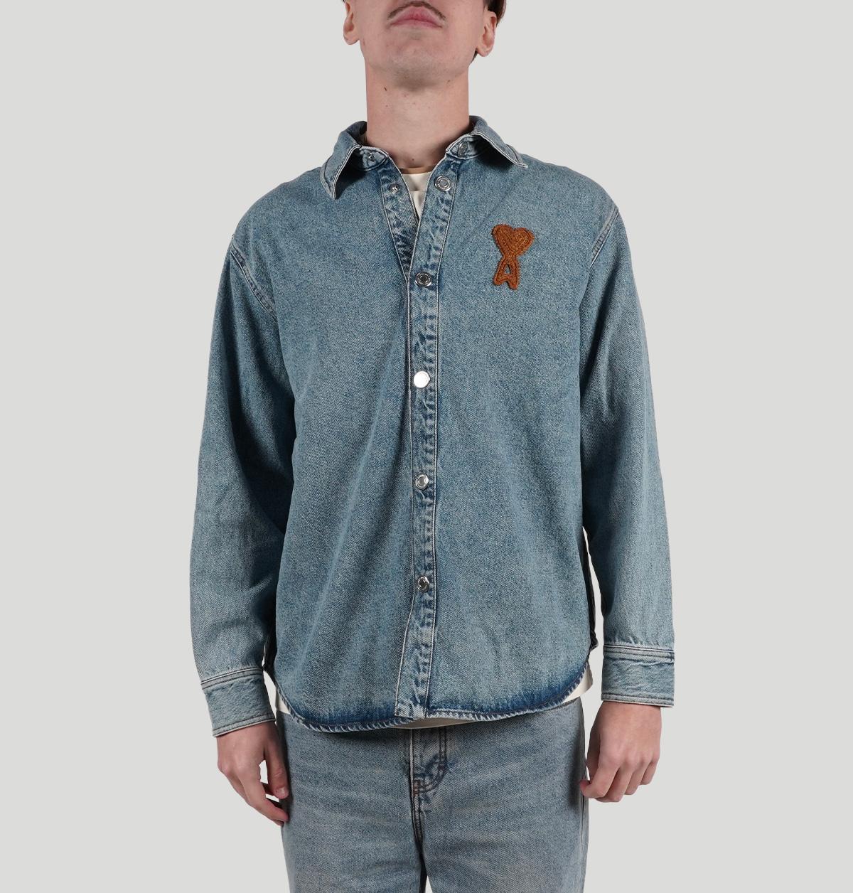 Ami Ami Paris Relaxed Denim Jacket UJK897 DE0046480 ami 