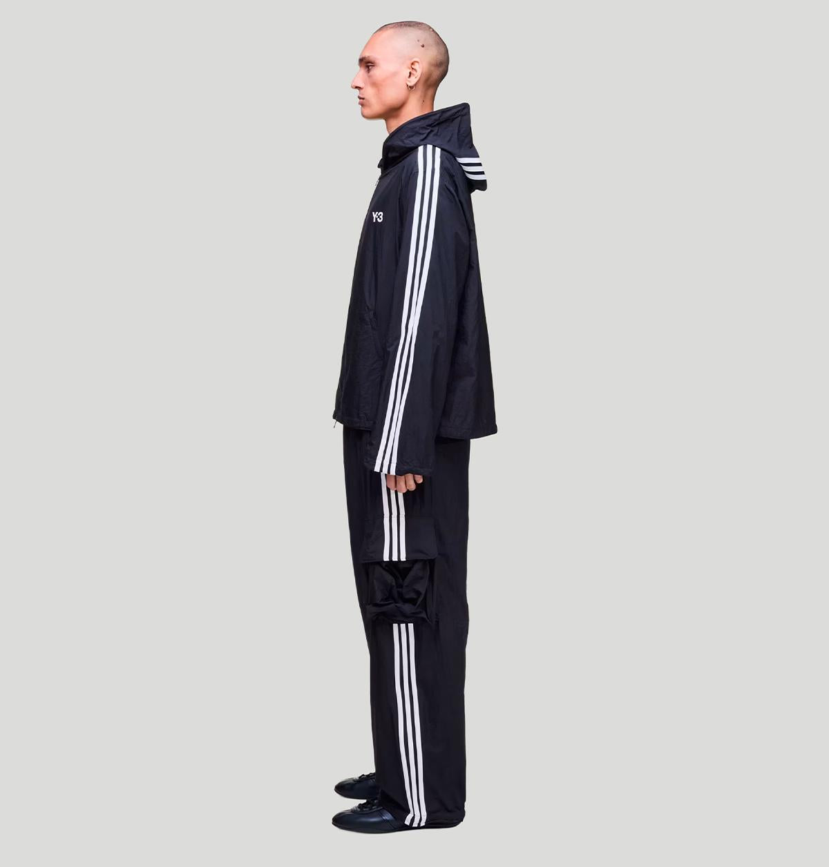 Y3 Nylon Wired 3 Stripes Track Top KF1085 NYL WIRE 3S TTBLACK Y-3 