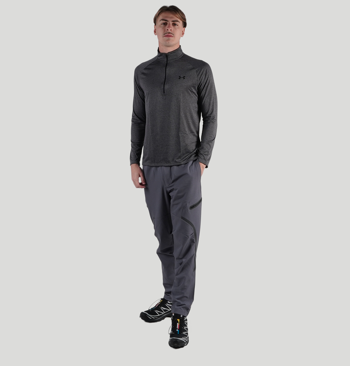 Under Armour 2.0 Long Sleeve 1/2 Zip 1328495 090GRY Under armour 