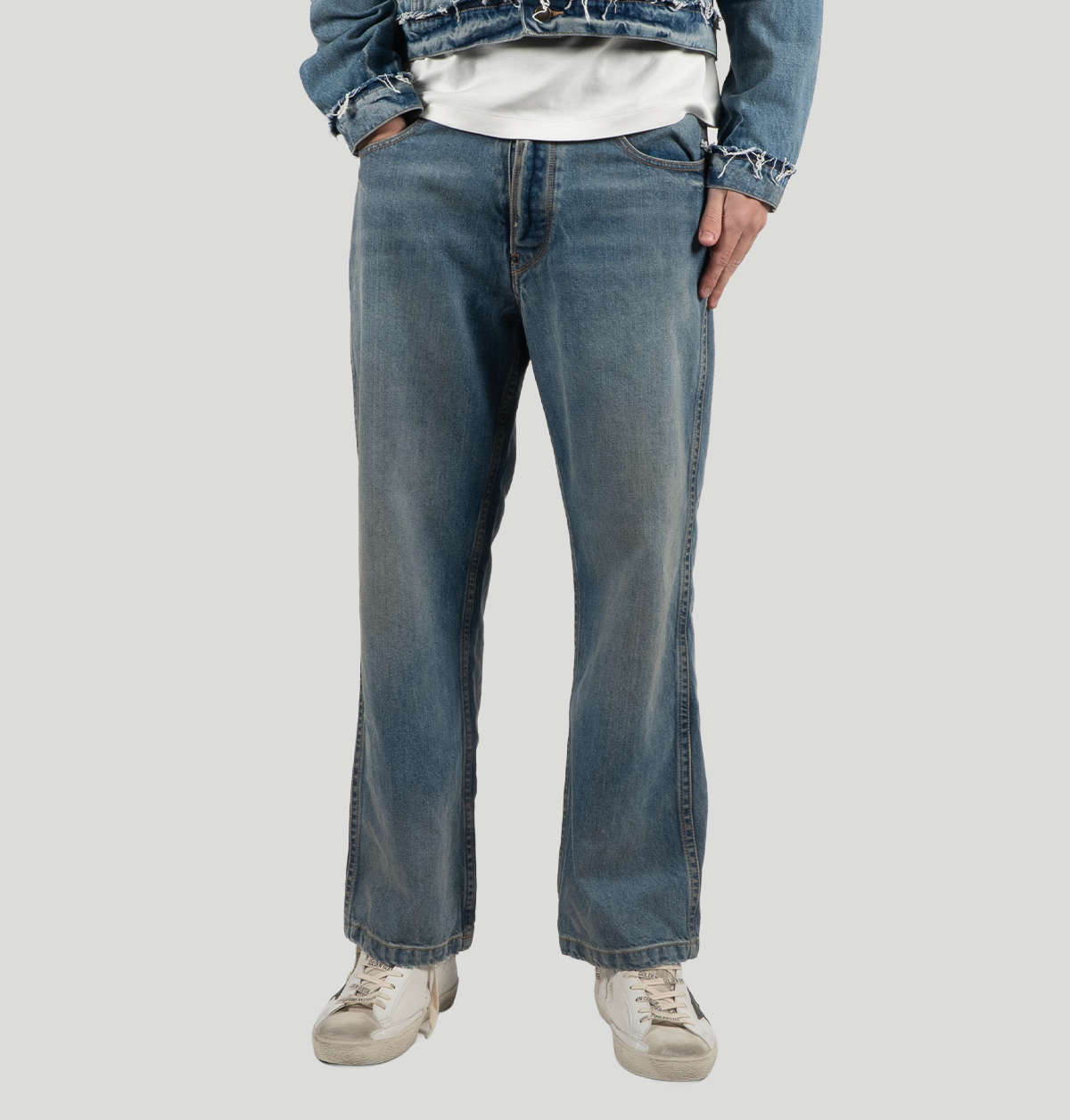 Maison Margiela Dstraight-Leg Cropped Jeans S50LA0245 S30561987 Maison Margiela 