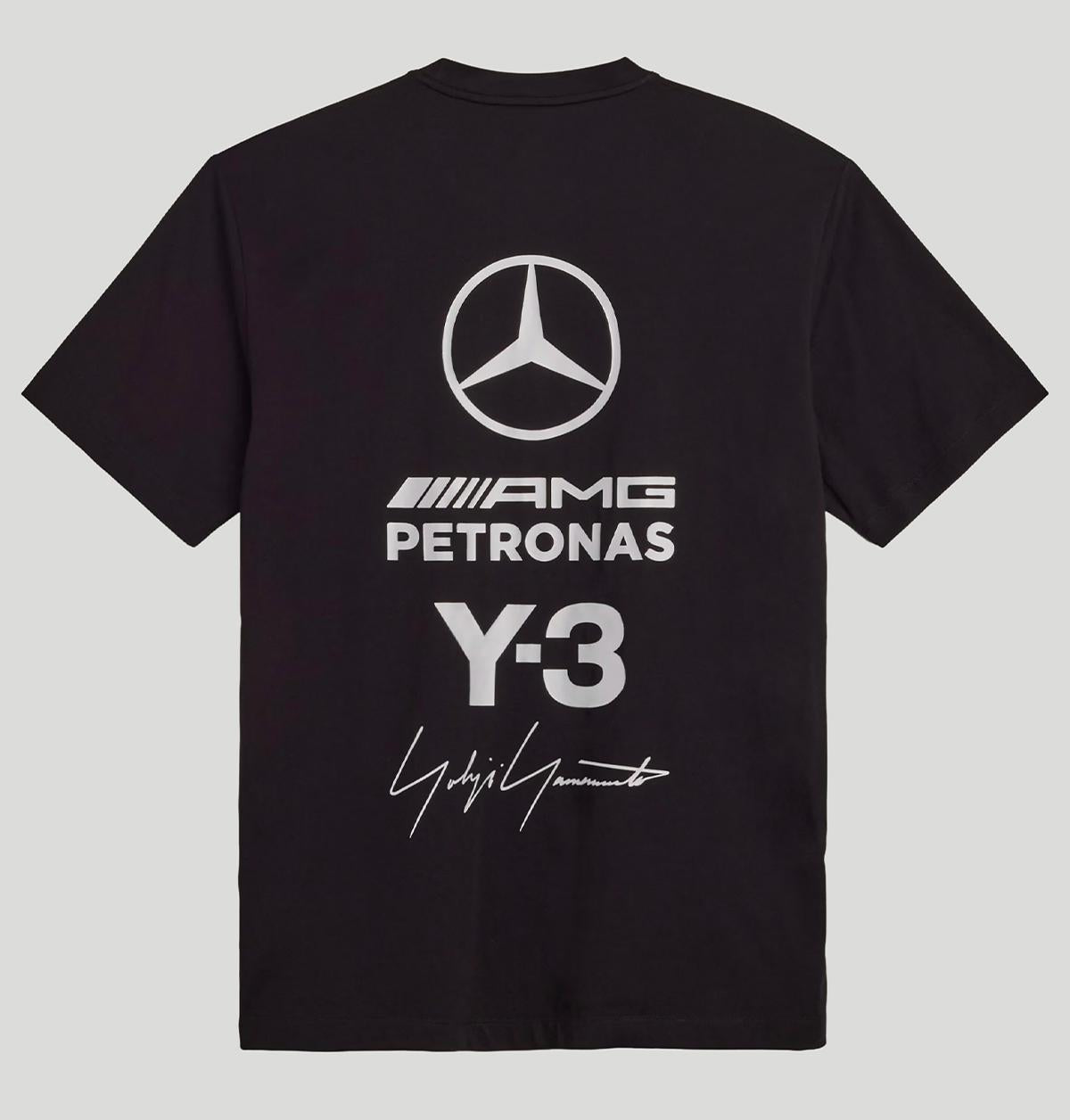 Y-3 Mercedes Logo Stack Short Sleeve Tee KR2373 BLACKBLACK Y-3 