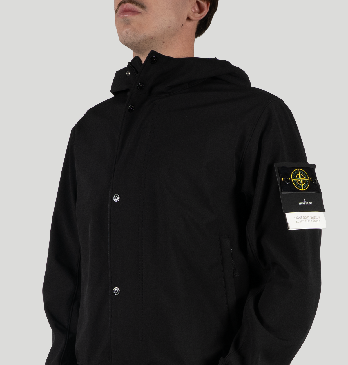 Stone Island Light Soft Shell-R E.dye® Technology In Recycled Polyester L1S154100118 S0A22V0029 stone island 