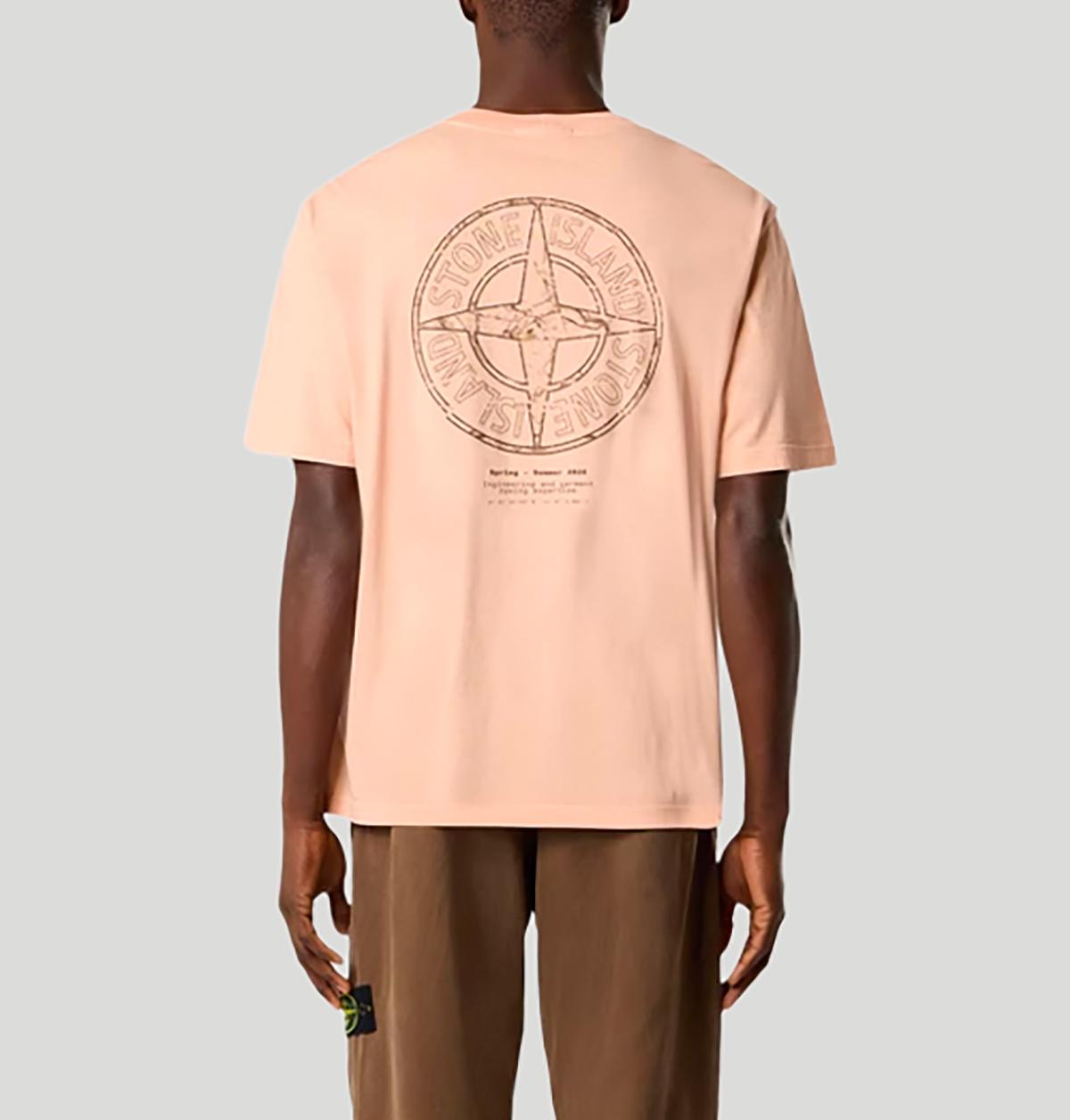 Stone Island Regular-Fit Short-Sleeve T-Shirt With Stone Print L1S152100001 S0285V008E stone island 