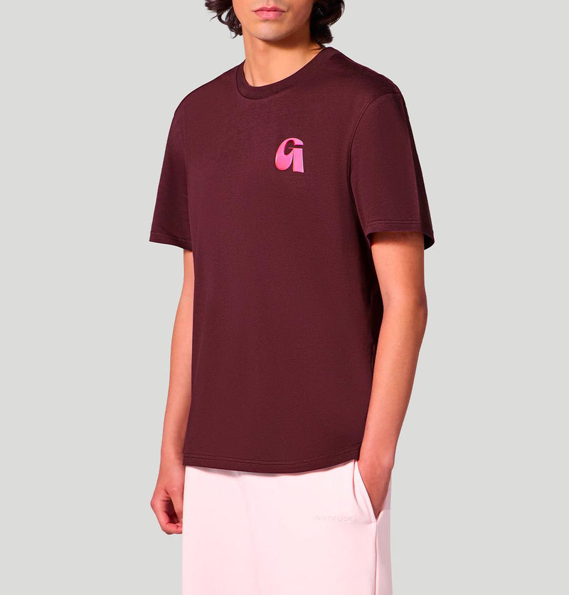 Gertrude Leonce Letter E26LEONCELETTER TEE SHIRTBORDEAUX gertrude 