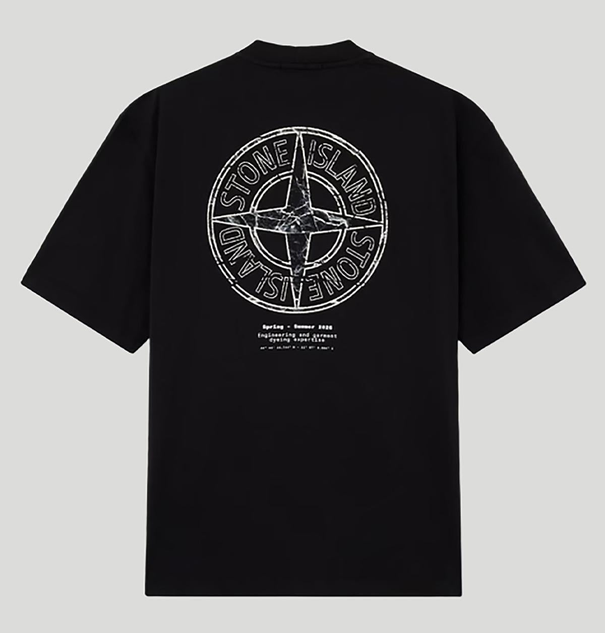 Stone Island Regular-Fit Short-Sleeve T-Shirt With Stone Print L1S152100001 S0285V0029 stone island 