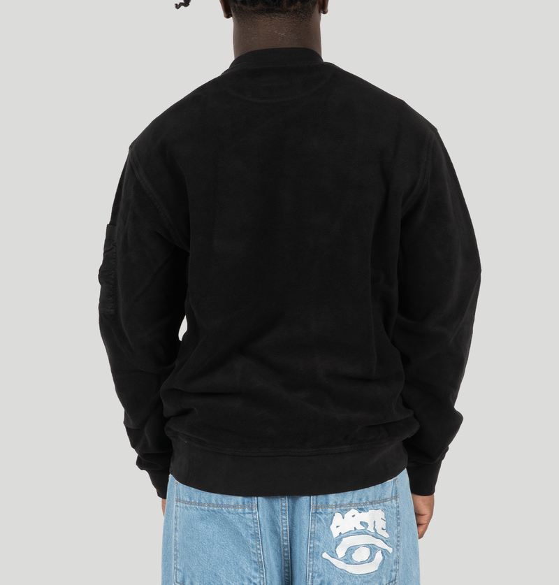 C.P. Company Brushed Emerized Diagonal Fleece Crewneck 19CMSS249A 006614G999 C P company 